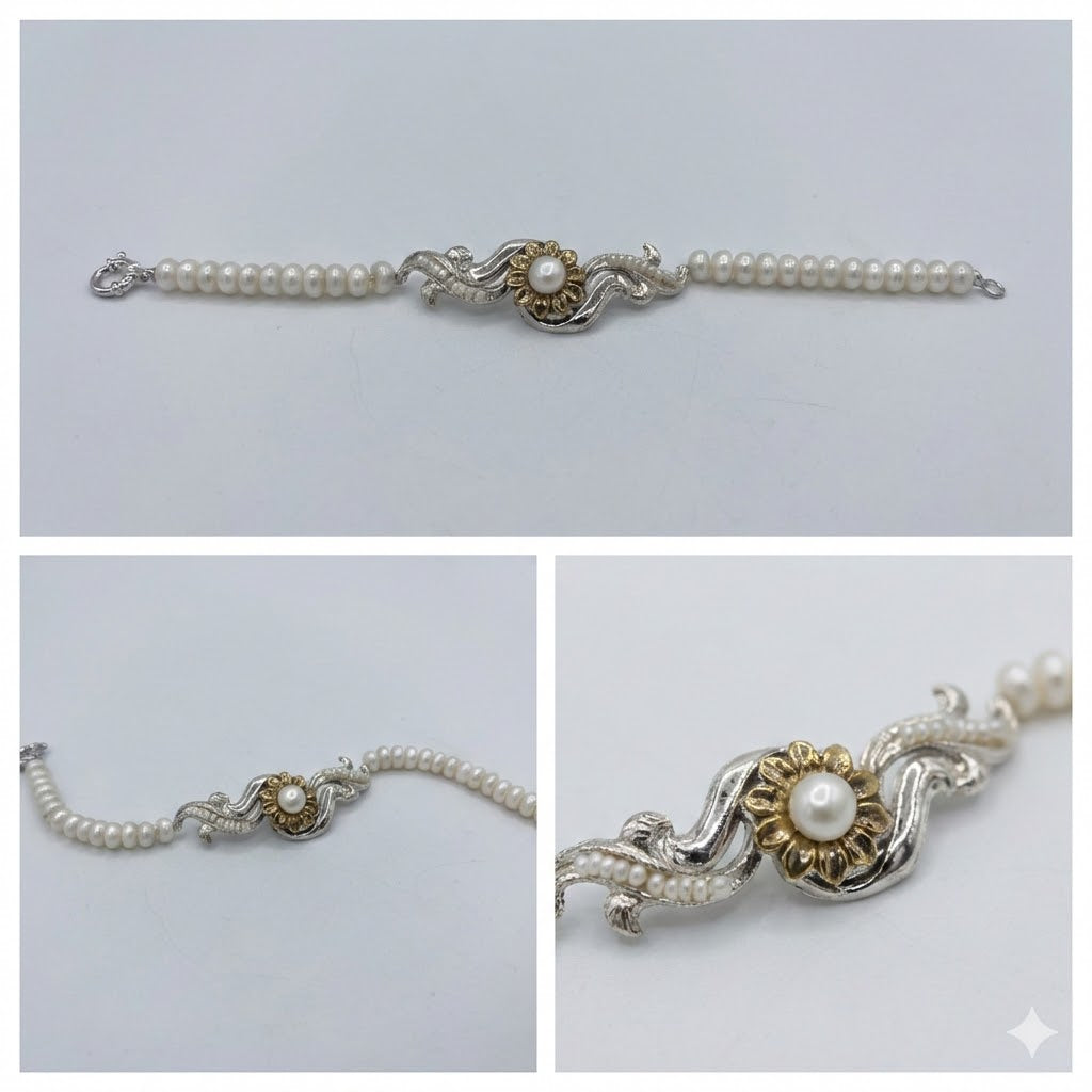 Bracciale Margherita in Argento 925 e Bronzo - Collezione Regina Sofia