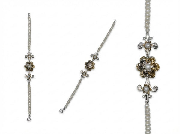 Bracciale Toppa in Argento 925 e Bronzo - Collezione Regina Sofia