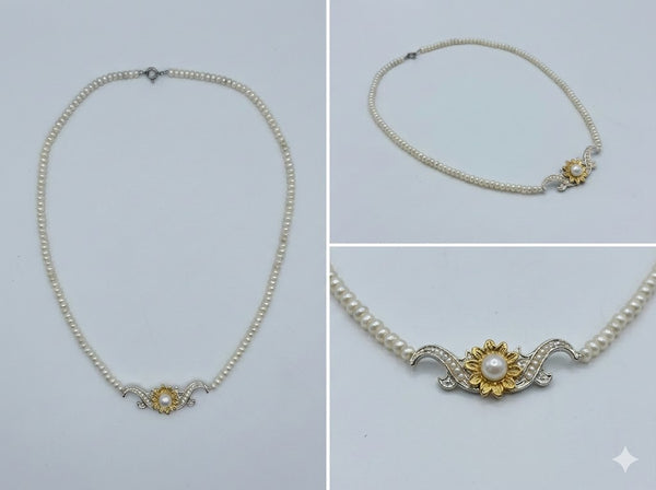 Collana Margherita in Argento 925 e Bronzo - Collezione Regina Sofia