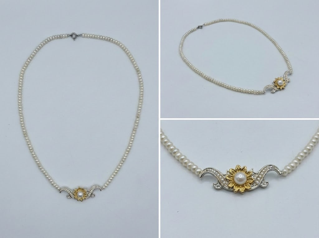 Collana Margherita in Argento 925 e Bronzo - Collezione Regina Sofia
