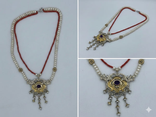 Collana Regina Sofia in Argento 925 e Bronzo - Collezione Regina Sofia