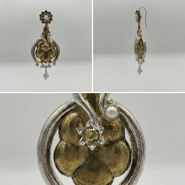 Orecchini Ariete in Argento 925 e Bronzo - Collezione Regina Sofia