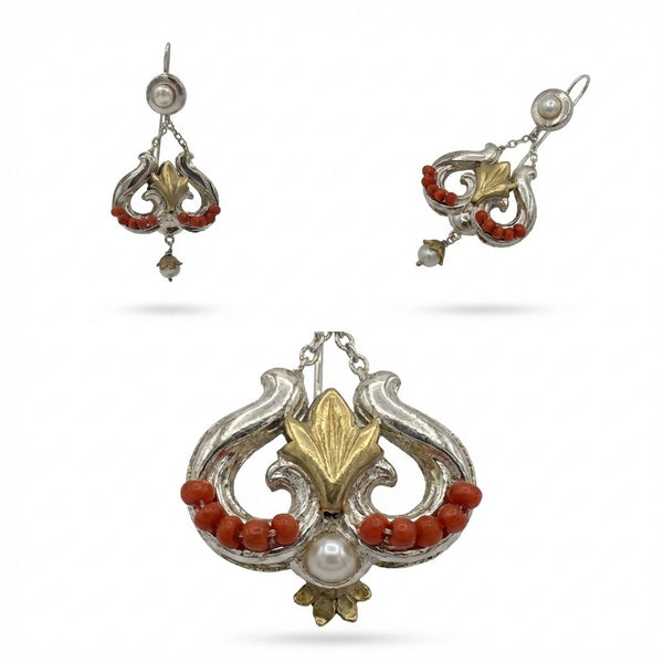 Orecchini Cestino in Argento 925 e Bronzo - Collezione Regina Sofia